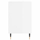 Shoe Cabinet High Gloss White 102x36x60 cm Engineered Wood 831406
