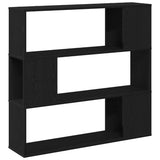 TV Cabinet Set Black Oak 100 x 24 x 94 cm Engineered Wood 862696