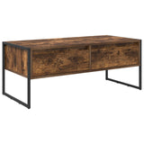 Coffee Table Smoke Oak 100 x 46 x 40 cm Engineered Wood 886446