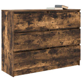 Sideboard Smoked Oak 100x35x76 cm Engineered Wood 3328502