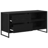 TV Cabinet Black Oak 100 x 36 x 49.5 cm Engineered Wood 886558
