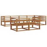 Outdoor Sofa Set 7 pcs Natural Solid Acacia Wood 3367702