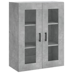 Highboard Concrete Grey 69.5x34x180 cm Engineered Wood 3198605