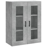 Highboard Concrete Grey 69.5x34x180 cm Engineered Wood 3198605