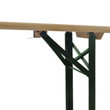Folding Beer Table with 2 Benches 220 cm Fir Wood 42207