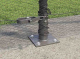 Welded Wire Fence with Concrete Base 25 x 1.5 m 3353669