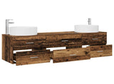 Bathroom Furniture Set 3 pcs Old Wood 49.5 x 44.5 x 65.5 cm 3405945