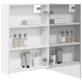 Bathroom Mirror Cabinet White 50 x 14.5 x 70 cm Engineered wood 889039
