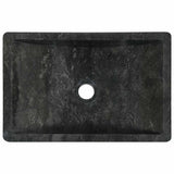142772 Sink 45x30x12 cm Marble High Gloss Black