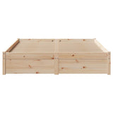 Bed Frame without Mattress 140x190 cm Solid Wood Pine 3301654