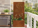 Garden Privacy Screen Rusty 50 x 150 cm Weathering steel 876461