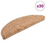 Stair Mats 30 pcs 56x17x3 cm Beige Half Round 3365801