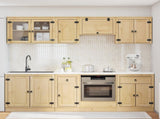 Cabinet SKI 8 pcs Honey Brown Solid Pine Wood 3392651