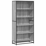 Bookcase Grey Sonoma 80.5x35x170.5 cm Engineered Wood 3300858