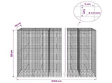 Gabion with 3.5 mm Wire and 5x5 cm Mesh 1050x30x200 cm 3462303