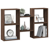 Wall Shelf Brown Oak 96x18x60 cm Engineered Wood 853233