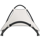 Rocking Sun Lounger with Wheels Steel & Textilene Fabric Cream 317605