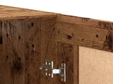 Wall Mounted Cabinet Old Wood 69.5x34x90 cm Engineered Wood 857308