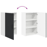 Wall Cabinet LUCCA Black 50 x 31 x 80 cm Engineered Wood 885036