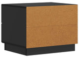 Bedside Cabinet Black 43 x 34.5 x 44.5 cm Engineered Wood 895217