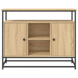 Sideboard Sonoma Oak 100x35x80 cm Engineered Wood 835540