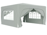 3 x 3m Pop-Up Gazebo Shelter, with Accessories - Light Grey T3398P328389