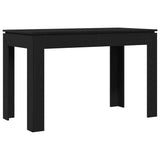 Dining Table Black Oak 120x60x76 cm Engineered Wood 862451