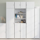 Storage Cabinet White 70x42.5x225 cm Engineered Wood 3281315