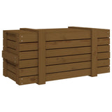 Storage Box Honey Brown 91x40.5x42 cm Solid Wood Pine 825001