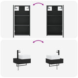 Bathroom Furniture Set 3 pcs Black 33 x 34.5 x 160 cm 3406054