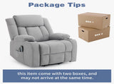 1pcs grey fabric electric elderly chair with 8-point massage belt heating 120kg indoor functional 17791799