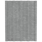 Roof Panels 36 pcs Galvanised Steel Silver 60x45 cm 317198