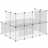 Small Animal Cage Transparent 143x107x93 cm PP and Steel 340570