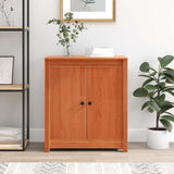 Sideboard Wax Brown 70 x 35 x 80 cm Solid Pine Wood 869898