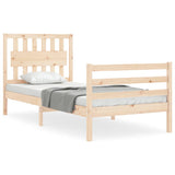 Bed Frame without Mattress 90x200 cm Solid Wood 3194296
