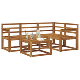 Outdoor Sofa Set 5 pcs Natural Solid Acacia Wood 3366347