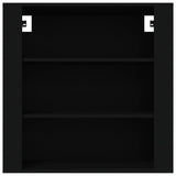 Wall Cabinet Black 80x33x80 cm Engineered Wood 816593