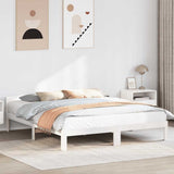 Bed Frame without Mattress White 160x200 cm Solid Wood Pine 859230