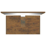 Bathroom Furniture Set Smoked Oak Engineered Wood 815528