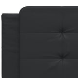 Bed Frame without Mattress "Zadar" Black 200x200 cm Faux Leather 3208205