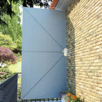 Collapsible Terrace Side Awning Grey 400x200 cm 44566