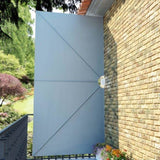 Collapsible Terrace Side Awning Grey 400x200 cm 44566