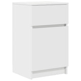 Bedside Cabinet White 39x35x65 cm Engineered Wood 861319