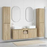 Bathroom Furniture Set 5 pcs Sonoma Oak 33 x 34.5 x 160 cm 3406035