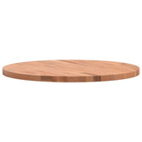 Table Top 60x2.5 cm Round Solid Wood Beech 355937