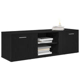 TV Cabinet Black Oak 120x34x37 cm Engineered Wood 862475