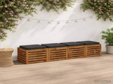4-Piece Seat Cushions VUGHT 4 pcs 100% Polyester Anthracite 946279