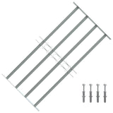 Adjustable Security Grille for Windows with 4 Crossbars 700-1050 mm 141386