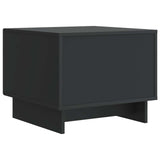Coffee Table with Drawer Black 49 x 50 x 40 cm Engineered Wood 894046