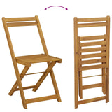 Outdoor Bistro Chairs Folding 8 pcs Natural 40 x 53 x 80 cm 3416286